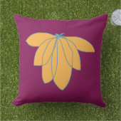 Coussin Fleur Dorée Sur Vin (Herbe)