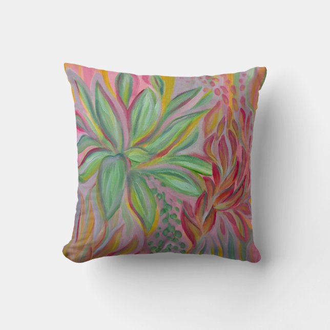 Coussin Fleur Électrique (Recto)