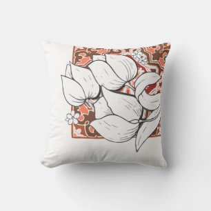 Coussin Fleur Élégante