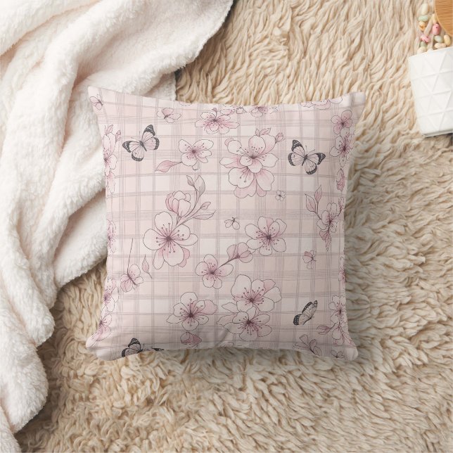 Coussin Fleur Élégante de Papillon (7) (Couverture)