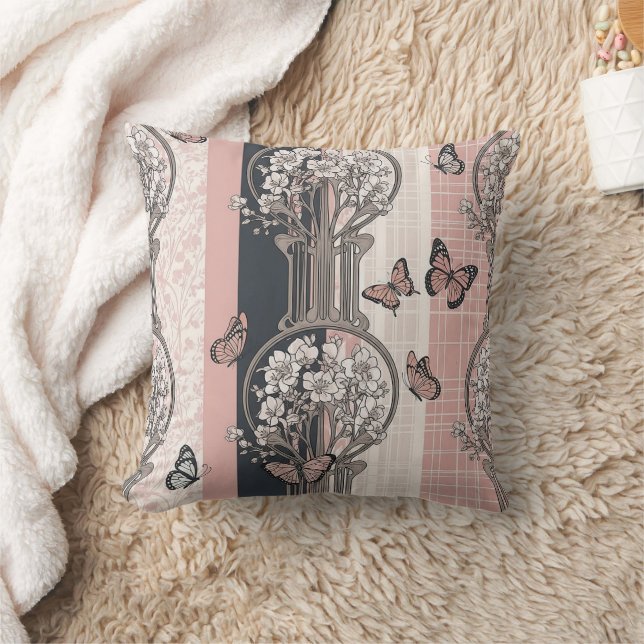 Coussin Fleur Élégante de Papillon (8) (Couverture)