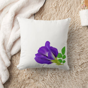 Coussin Fleur Élégante Pourpre Aparajita Minimaliste Flora