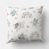 Coussin Fleur Et Boho Motif Sans Fil (Verso)