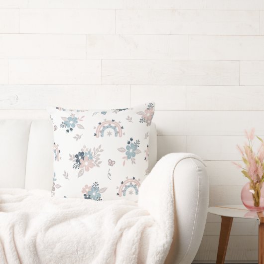 Coussin Fleur Et Boho Motif Sans Fil (Canapé)