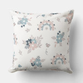 Coussin Fleur Et Boho Motif Sans Fil (Recto)
