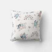 Coussin Fleur Et Boho Motif Sans Fil (Recto)