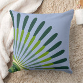 Coussin Fleur étoile ethnique bleue et verte quart (Couverture)