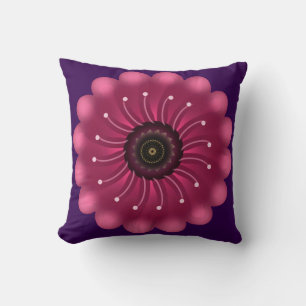 Coussin Fleur Fantastique Rose Luminescente Fleur Floral