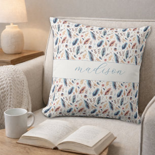 Coussin Fleur floral boho personnalisée