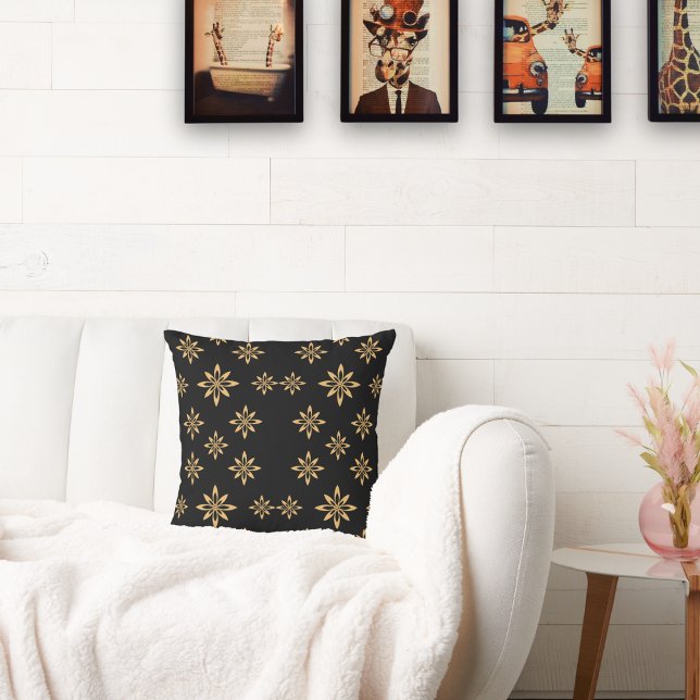 Coussin Fleur foetale géométrique étoilée (Créateur téléchargé)