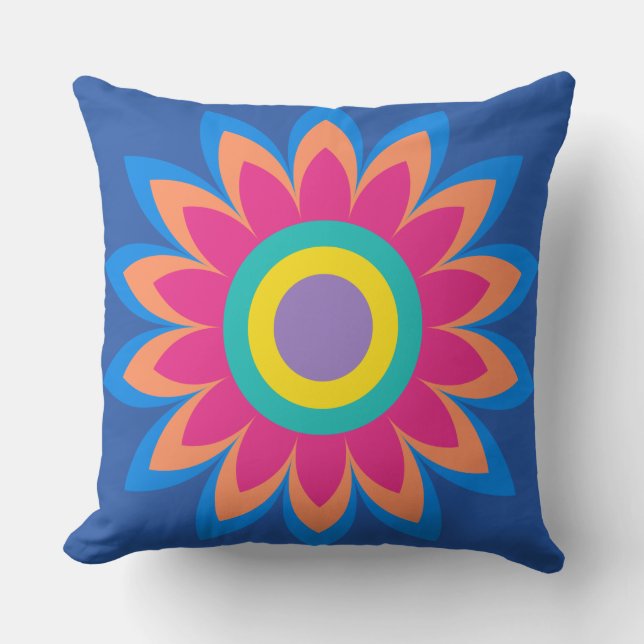 Coussin fleur funky (Recto)