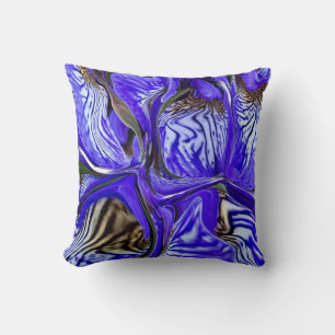Coussin Fleur Iris Violet