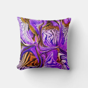 Coussin Fleur Iris Violet / 1974 /