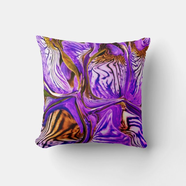 Coussin Fleur Iris Violet / 1974 / (Recto)