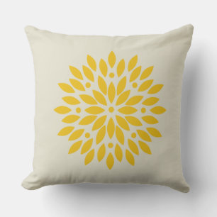 COUSSIN FLEUR JAUNE
