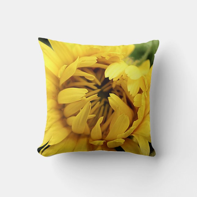 Coussin Fleur jaune 2 (Recto)
