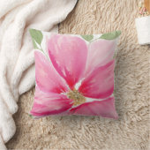 Coussin Fleur magenta aquarelle (Couverture)