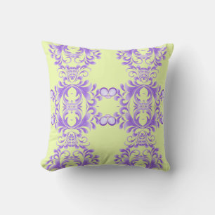 Coussin Fleur océanique : Harmonie violette / Art élégant