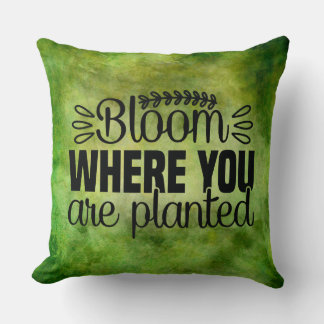 Coussin Fleur où vous êtes planté