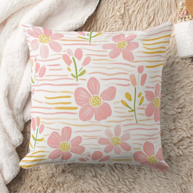 Coussin Fleur pastel rétro (6) (Couverture)