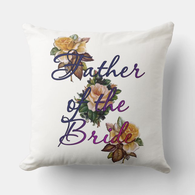 Coussin Fleur Père De La Mariée (Recto)