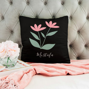 Coussin Fleur personnalisée