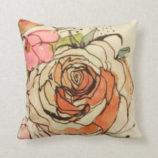 Coussin Fleur pour aquarelle 1 et 3