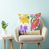 Coussin Fleur Power Rétro Flore Design (Chaise)