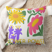 Coussin Fleur Power Rétro Flore Design (Couverture)