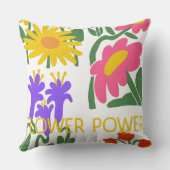 Coussin Fleur Power Rétro Flore Design (Verso)