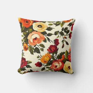 Coussin Fleur Romantique Chic Botanique Vintage