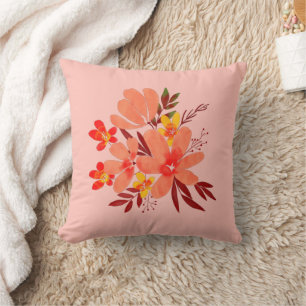 Coussin Fleur rose