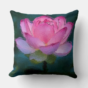 Coussin Fleur rose