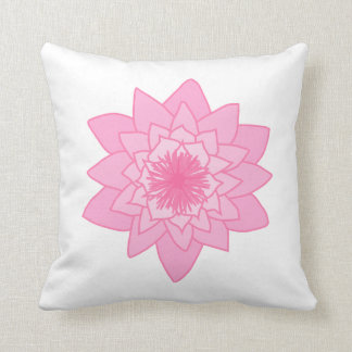Coussin Fleur rose de nénuphar