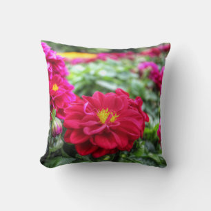 Coussin Fleur rouge