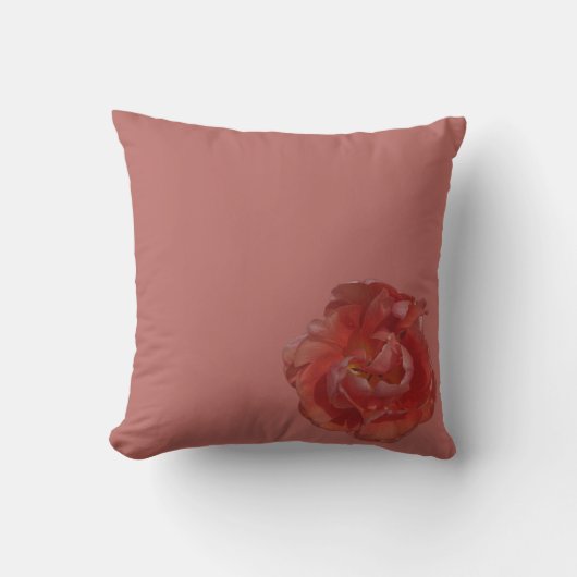 Coussin fleur rouge (Recto)