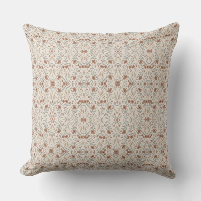 Coussin Fleur Rustique pour la Fête des Mères (Recto)