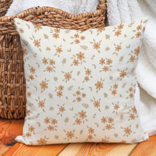 Coussin Fleur sauvage beige bohème cottagecore fleurie nia