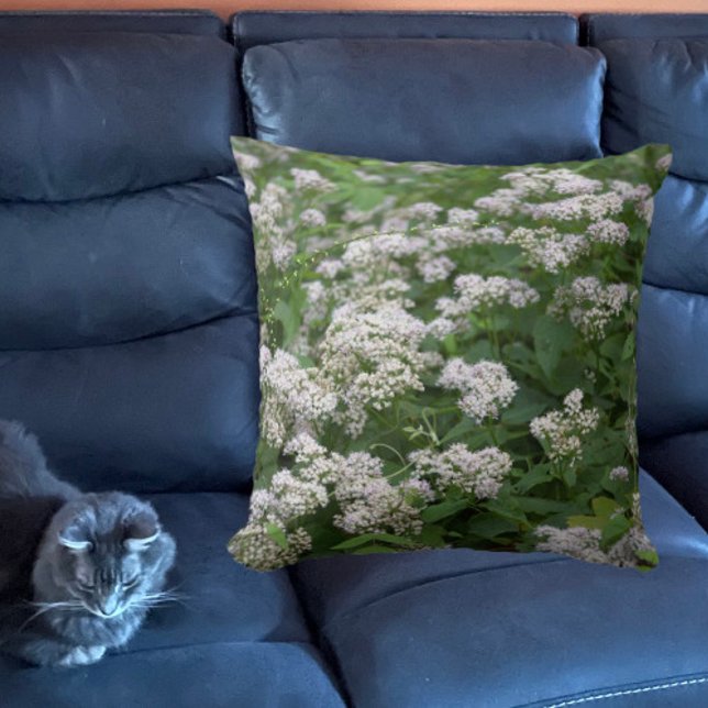 Coussin Fleur sauvage blanc (Créateur téléchargé)