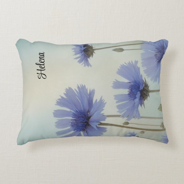 Coussin Fleur sauvage éthérée (Devant)
