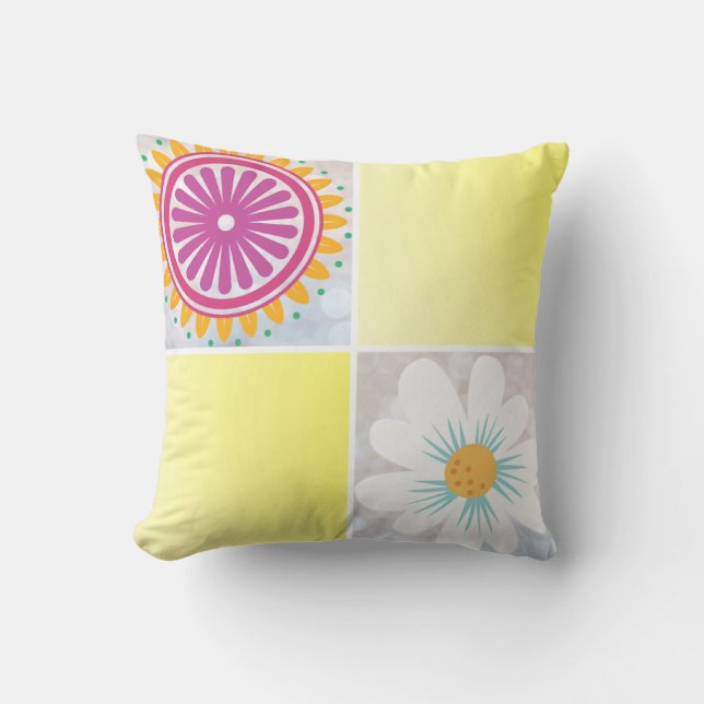 Coussin Fleur Sun (Recto)