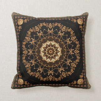 Coussin Fleur texturisée de mandala