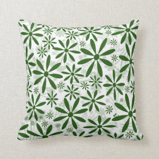 Coussin Fleur verte