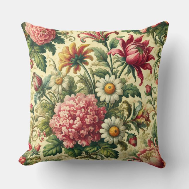 Coussin Fleur vintage (Recto)
