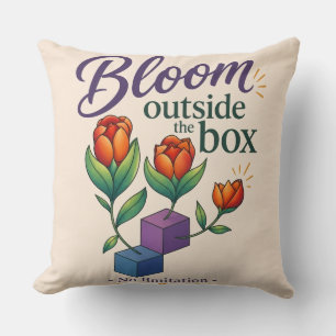 Coussin Fleurir hors des sentiers battus - Aucune limite