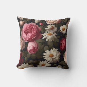 Coussin Fleuris Vintage