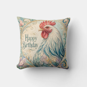 Coussin Fleurissement d'anniversaire du Coq Royal