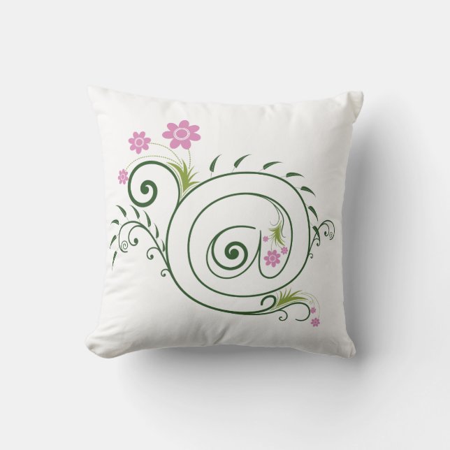 Coussin Fleuron Arobase Fleurissant (Recto)
