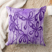 Coussin Fleurs Abstraites Encaissées Lys pourpres (Couverture)