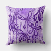 Coussin Fleurs Abstraites Encaissées Lys pourpres (Verso)